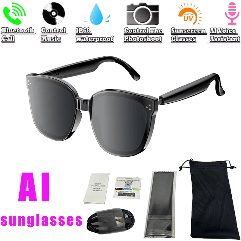 Audio Music Voice - Polarized Smart AI Translation Glasses Filtering