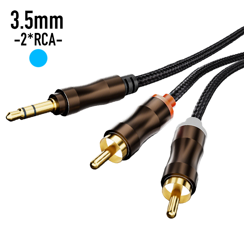 Audio Music Splitter - RCA To 3.5 mm Jack Aux