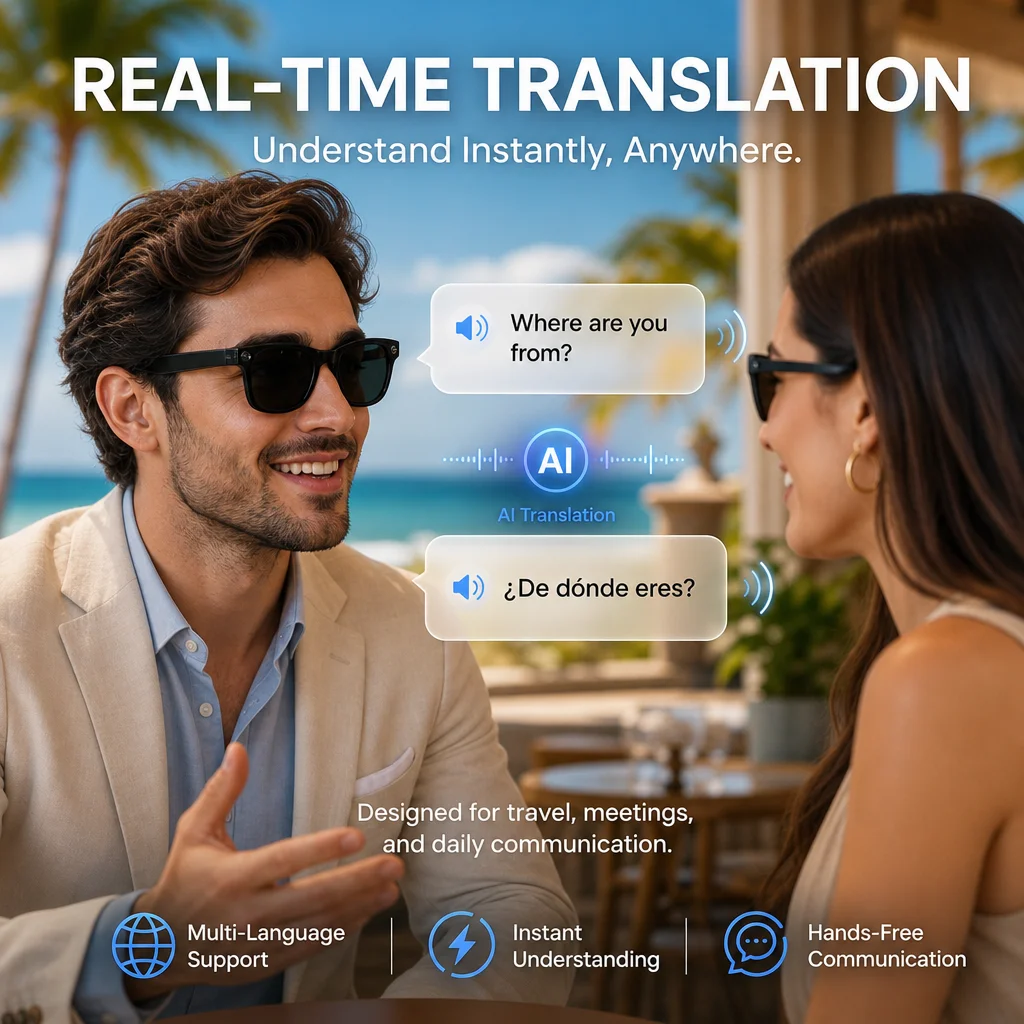 2026 New AI camera glasses 8MP - đánh giá và giá Audio Music Voice