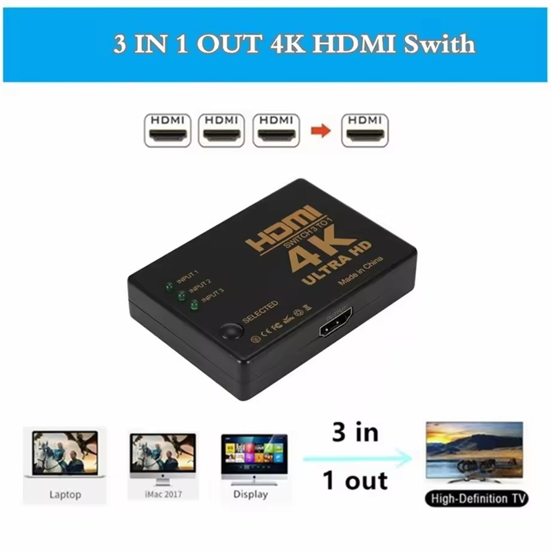 3 Input 1 Output HDMI-Compatib - đánh giá và giá Audio Music Splitter
