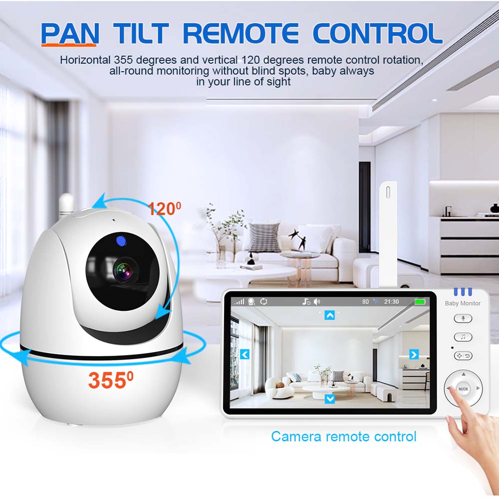 5 Inch Video Baby Monitor Indo - đánh giá và giá Audio Music For Video