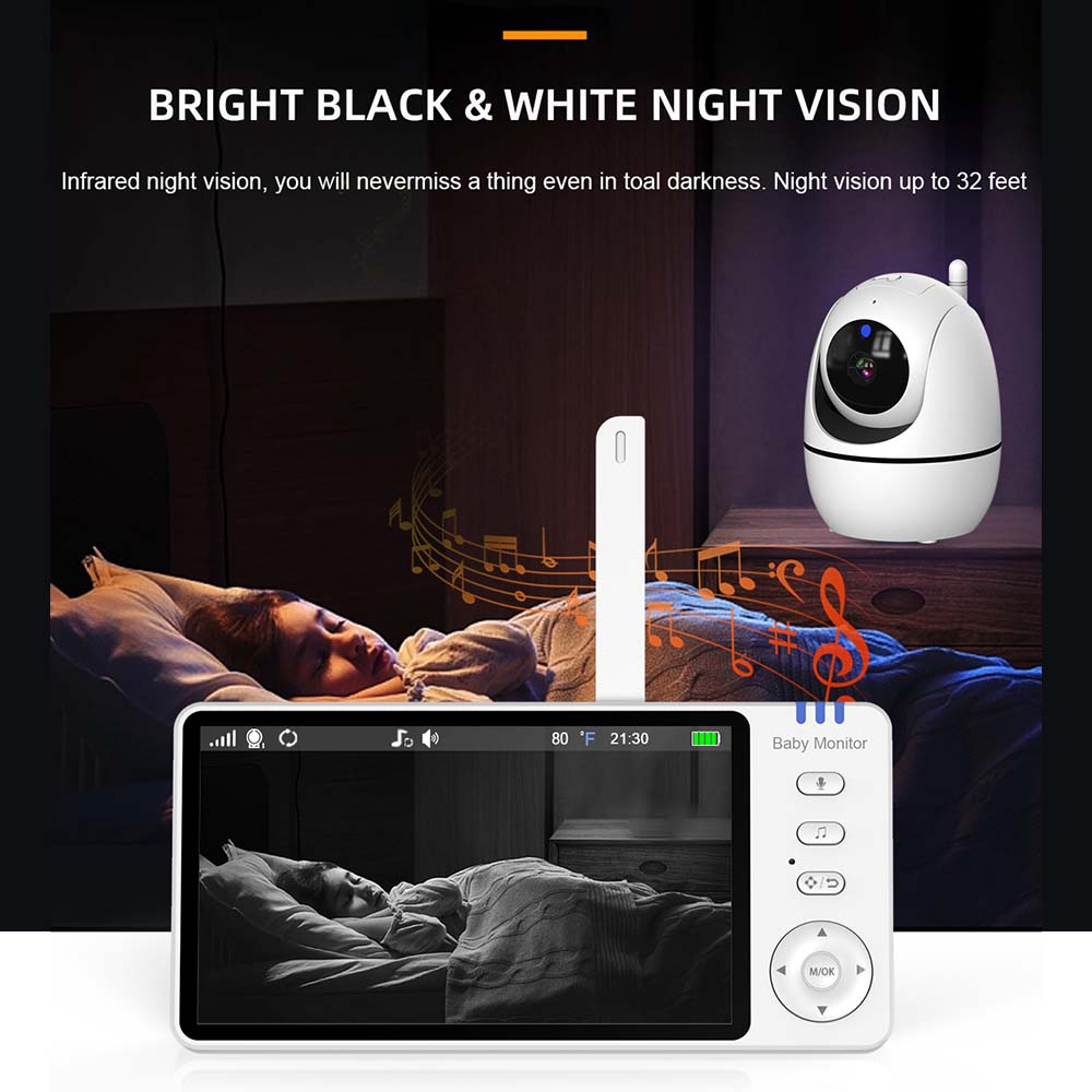 5 Inch Video Baby Monitor Indo - đánh giá và giá Audio Music For Video