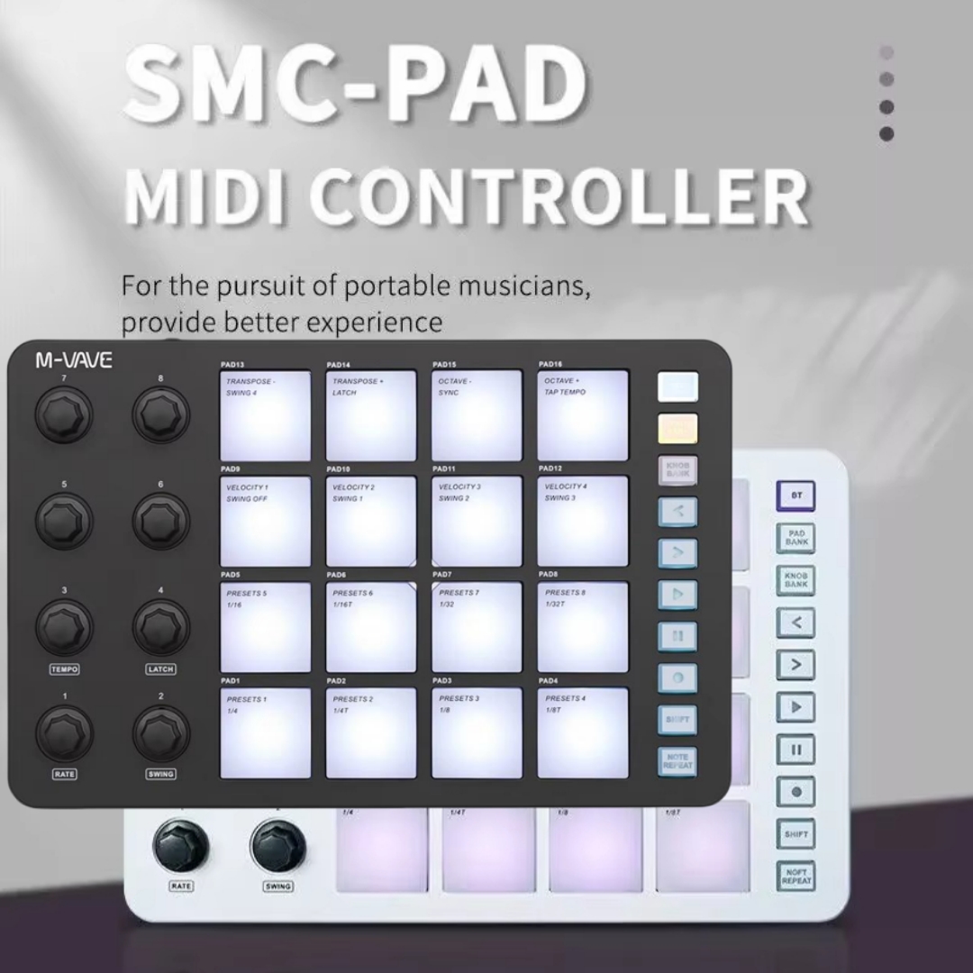 M-VAVE SMC-PAD Wireless MIDI C - đánh giá và giá Midi Controller Pad