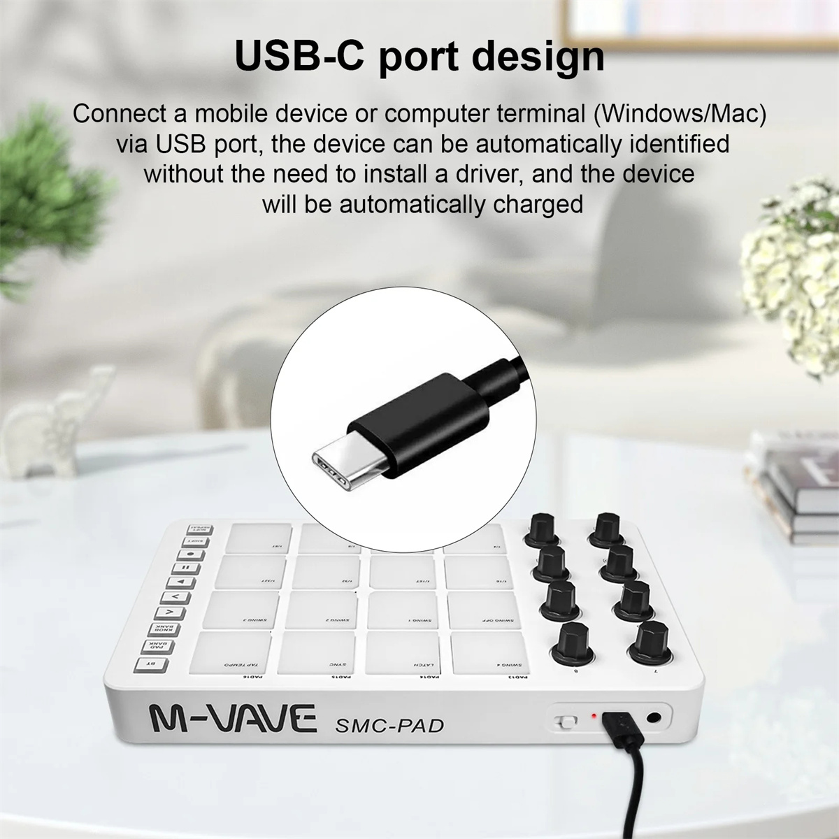 M-VAVE SMC-PAD Wireless MIDI C - đánh giá và giá Midi Controller Pad