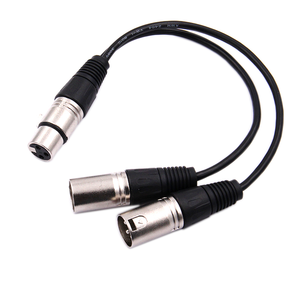 30cm 3 Pin XLR FEMALE Jack To  - đánh giá và giá Audio Music Splitter