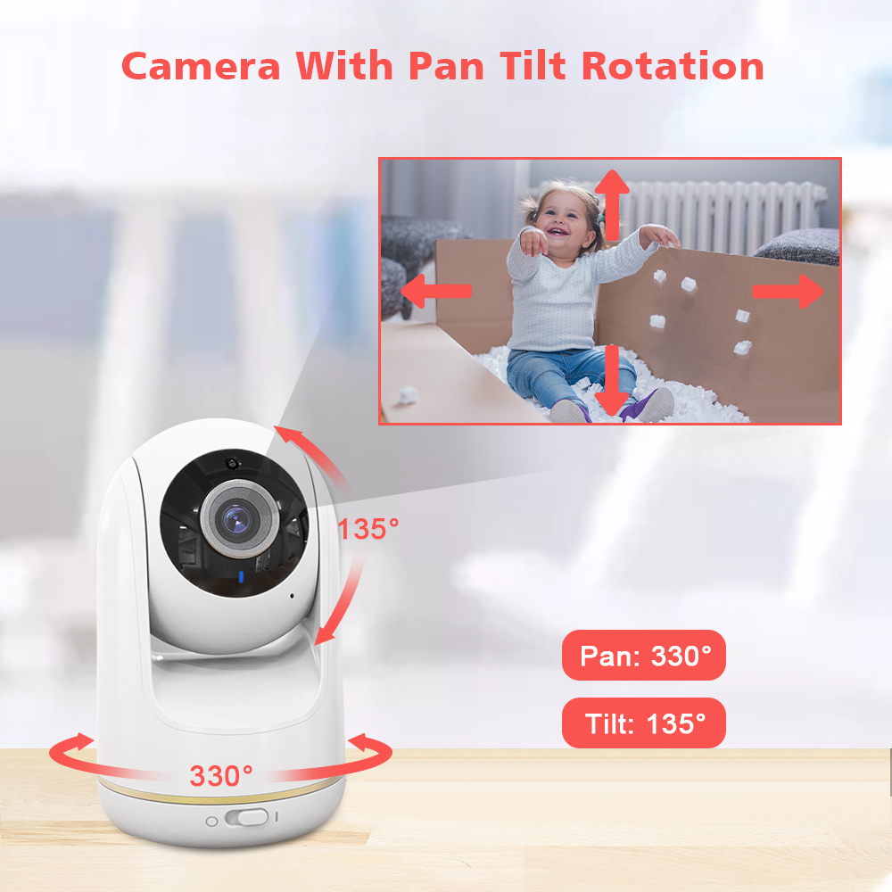 VB803 Baby Monitor 5 Inch 720P - đánh giá và giá Audio Music For Video