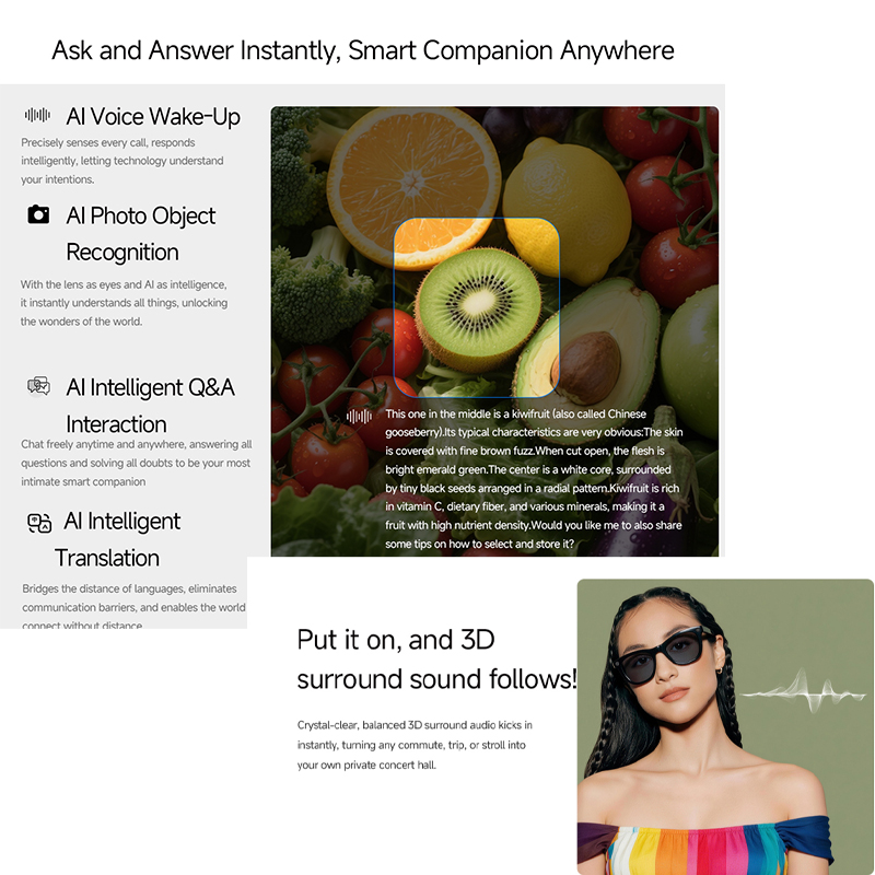 2026 AI smart Glasses HD 800W  - đánh giá và giá Audio Music Voice