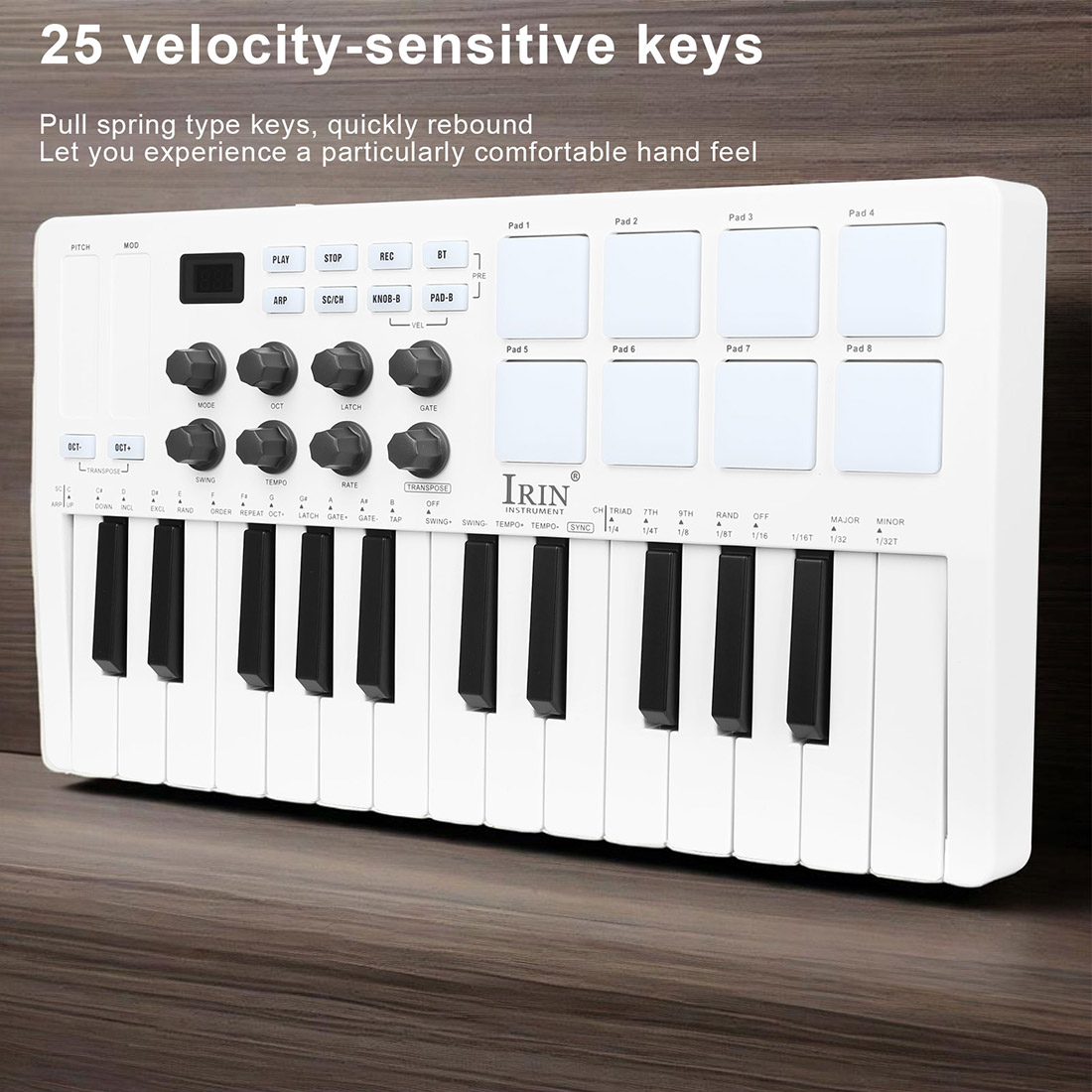 SMK-25  Portable Keyboard MIDI - đánh giá và giá Midi Controller Pad