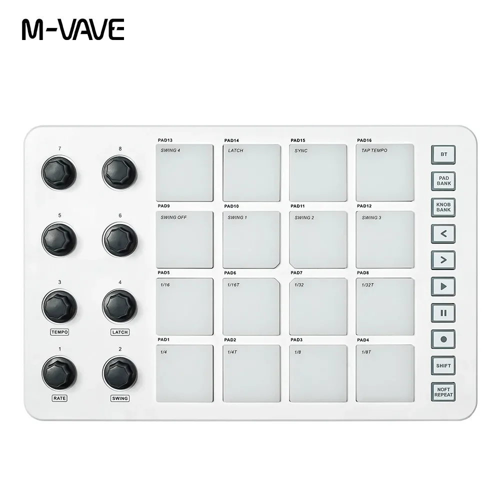 M-VAVE SMC-PAD Launch Pad USB- - đánh giá và giá Midi Controller Pad