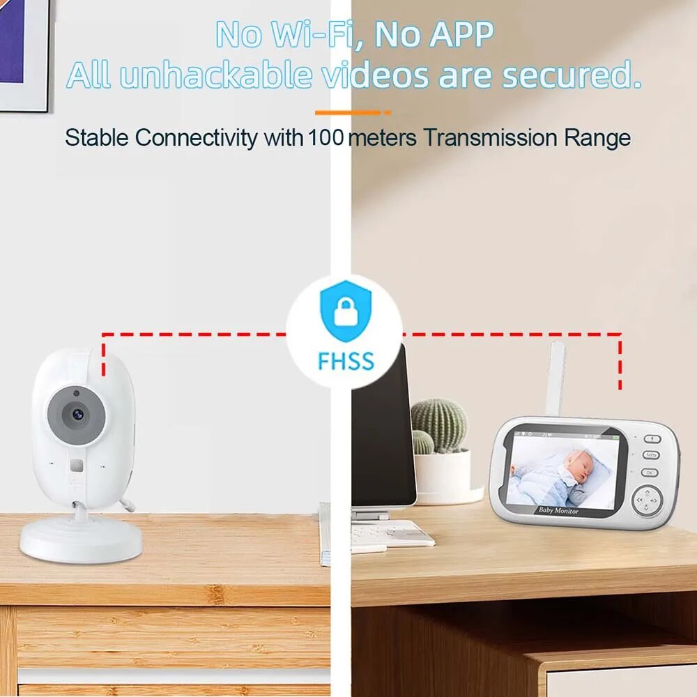 3.5'' Video Baby Monitor 2.4G  - đánh giá và giá Audio Music For Video