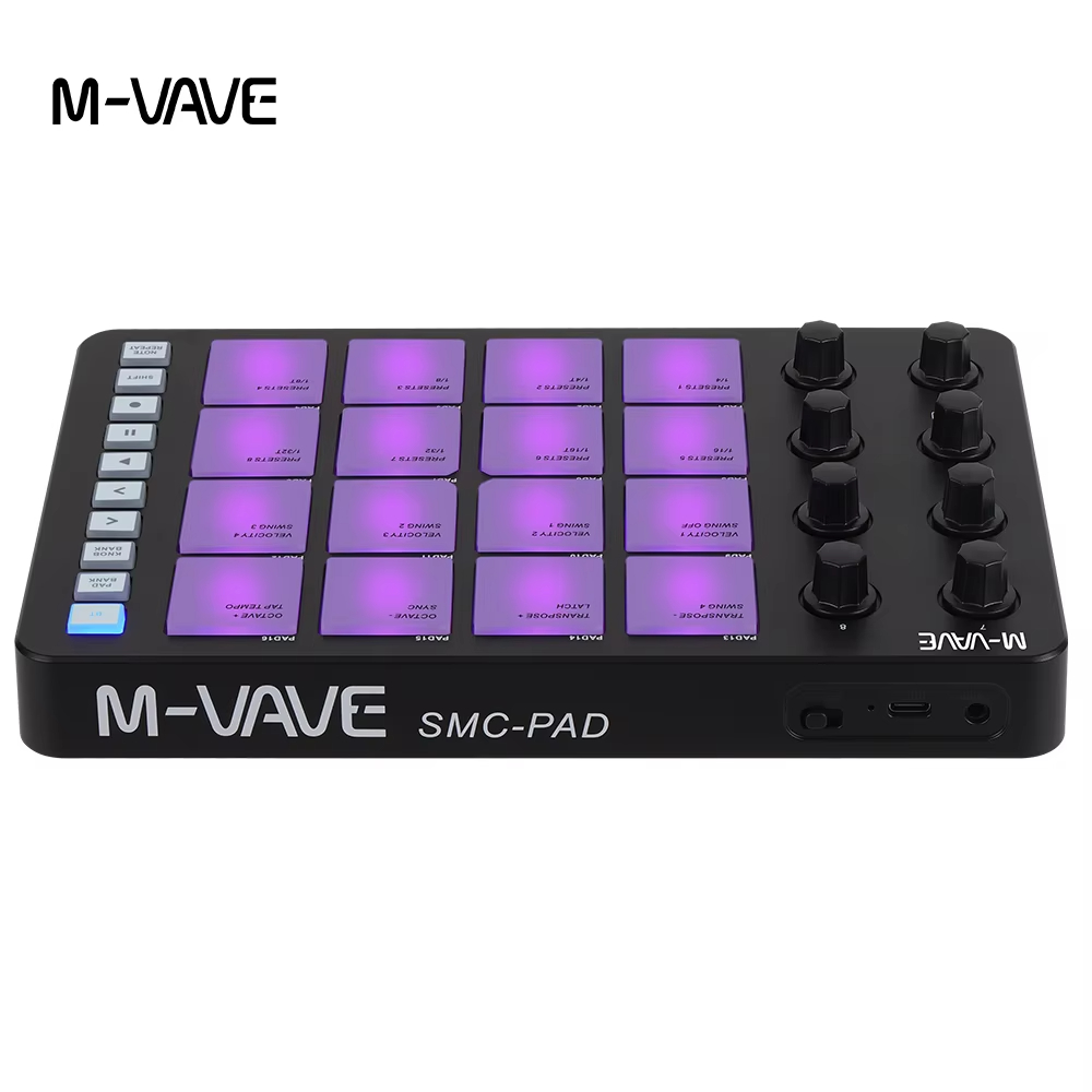 M-VAVE SMC-PAD MIDI Black Cont - đánh giá và giá Midi Controller Pad