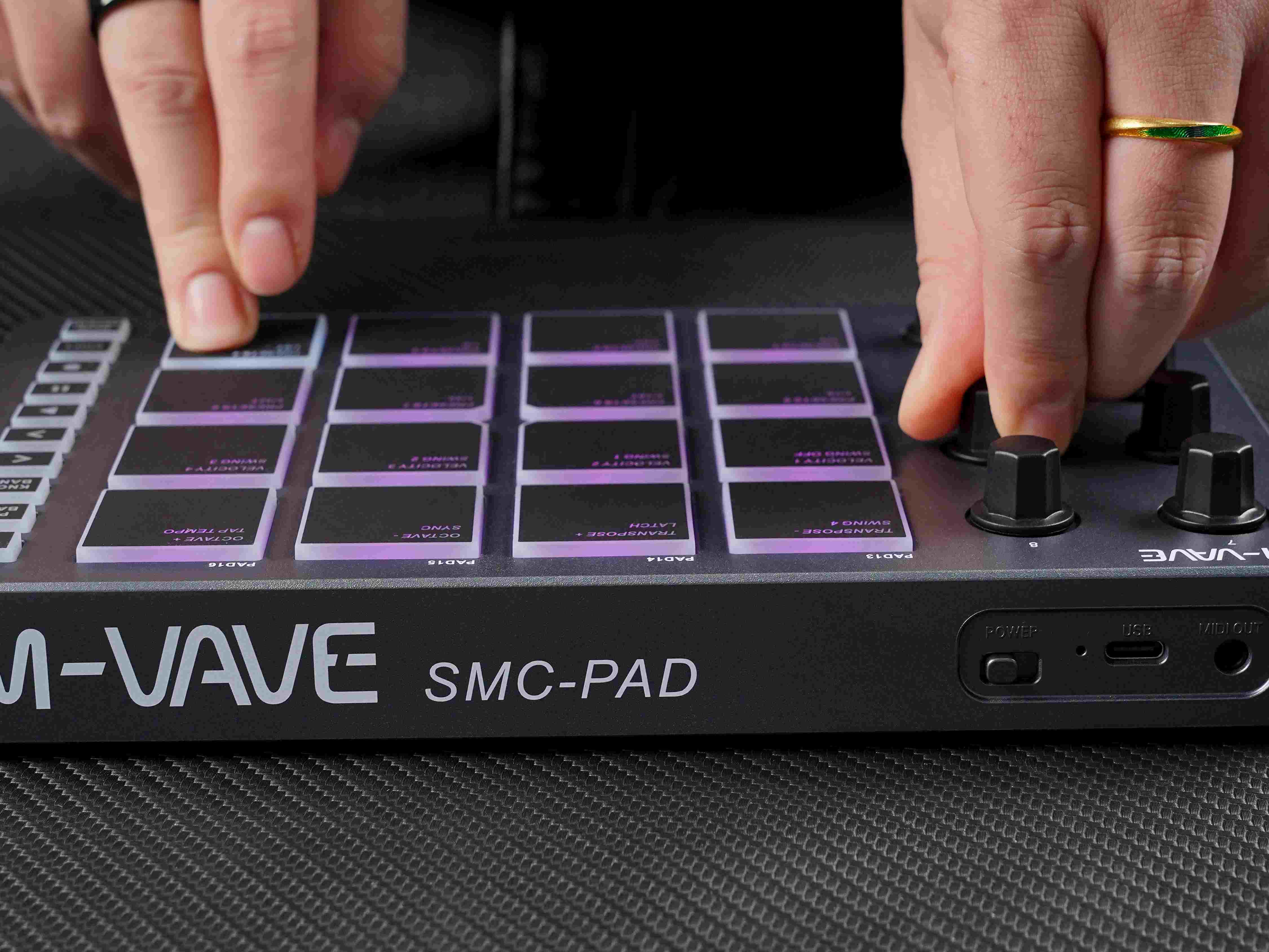 M-VAVE SMC-PAD MIDI Black Cont - đánh giá và giá Midi Controller Pad