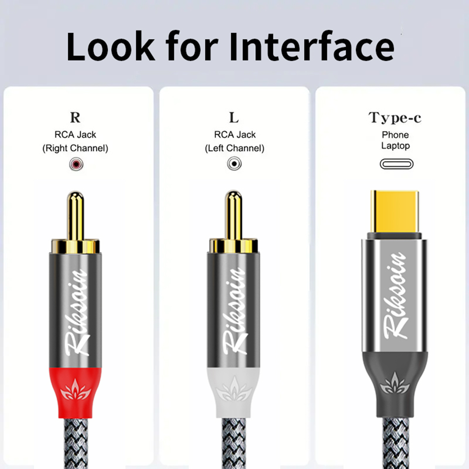 USB C to 2RCA Stereo Cable Y S - đánh giá và giá Audio Music Splitter