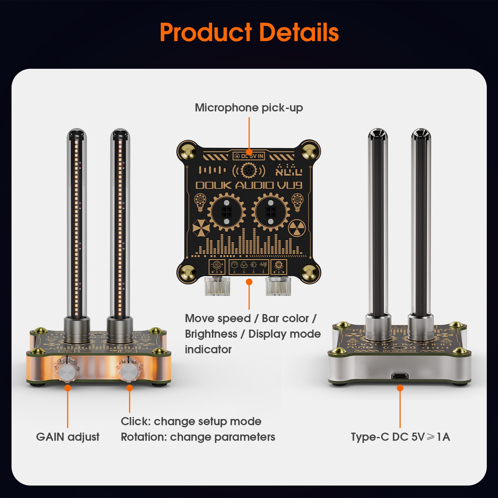 Douk Audio Dual Pixie Tube VU9 - đánh giá và giá Audio Youtube Music Free