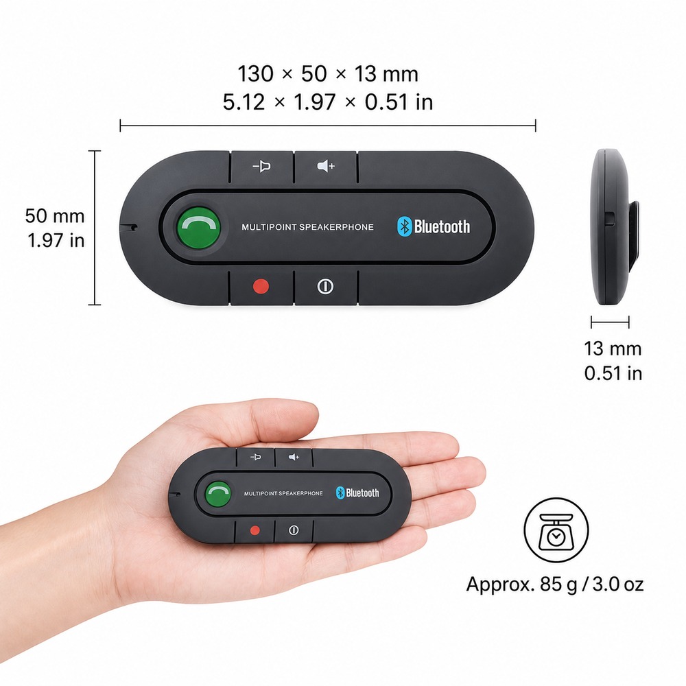 Bluetooth 4.1 Car Speakerphone - đánh giá và giá Audio Music Voice