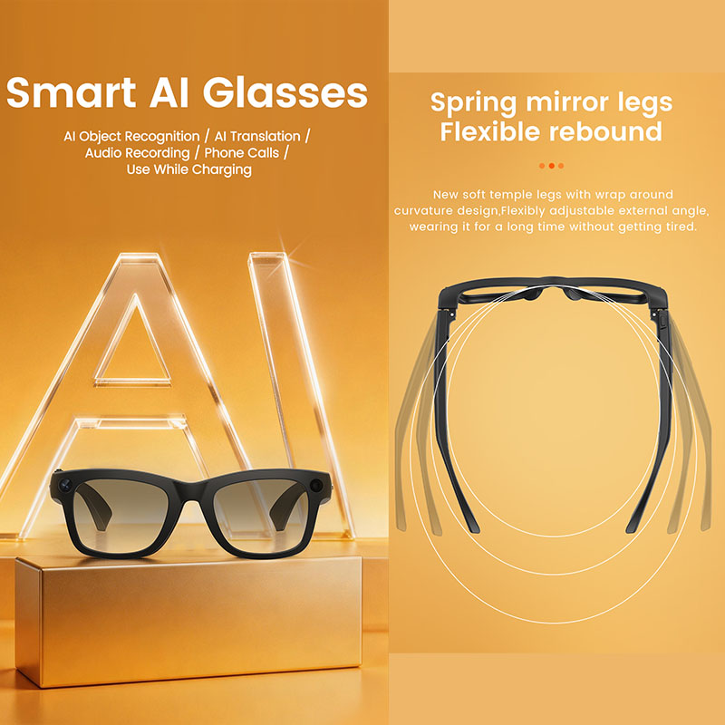 AI Smart Glasses 800W Camera A - đánh giá và giá Audio Music Voice