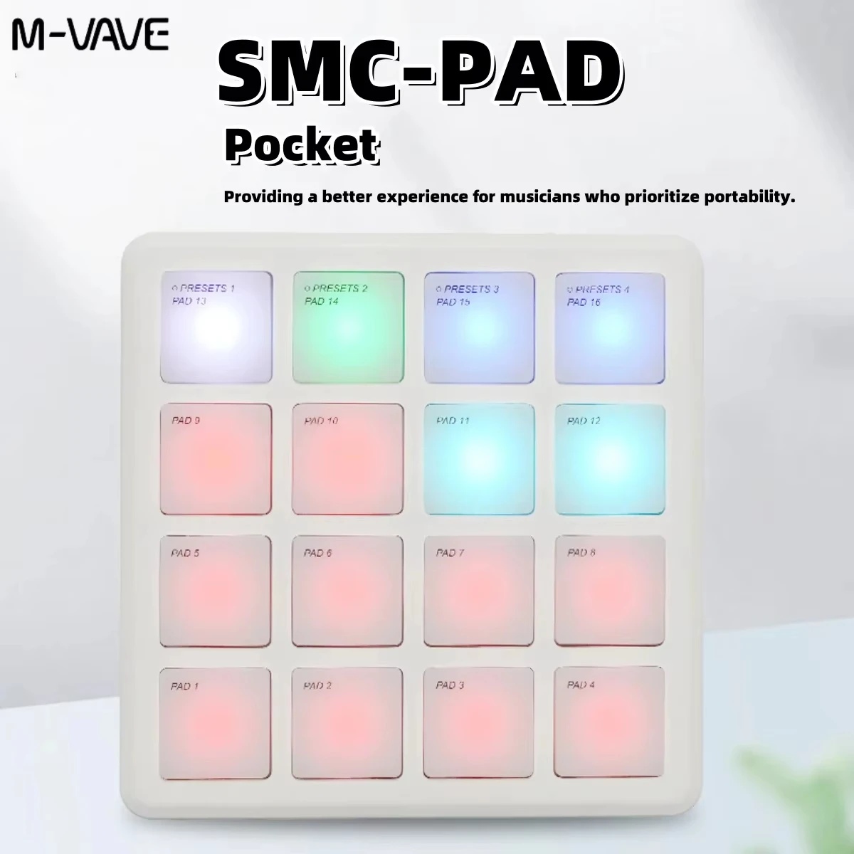 M-VAVE SMC-PAD POCKET White /G - đánh giá và giá Midi Controller Pad