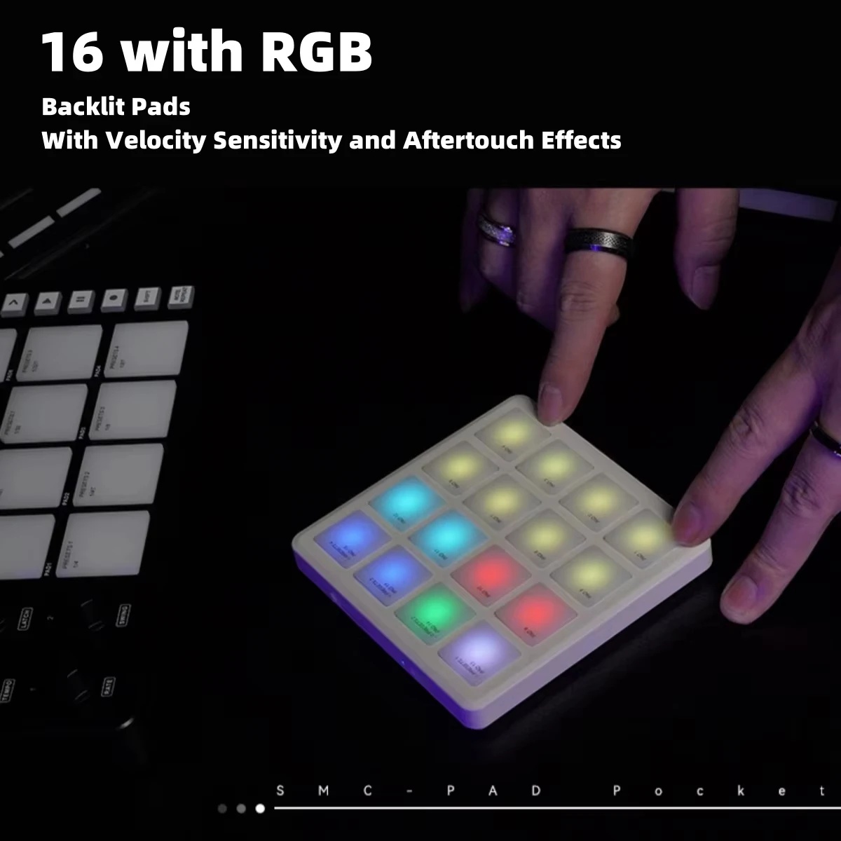 M-VAVE SMC-PAD POCKET White /G - đánh giá và giá Midi Controller Pad