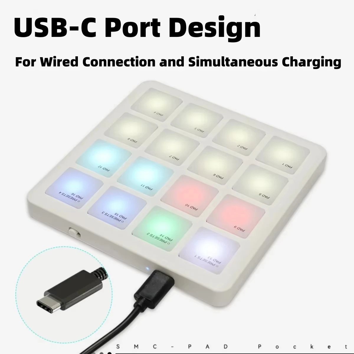 M-VAVE SMC-PAD POCKET White /G - đánh giá và giá Midi Controller Pad